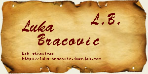 Luka Bracović vizit kartica